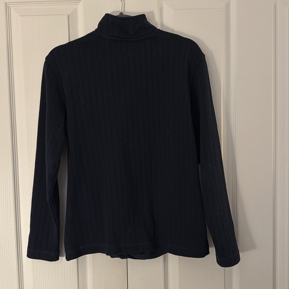 Ted Baker 1/4 Zip in Navy with side pockets - Picture 3 of 5